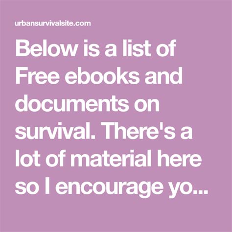 Documents similar to download ebook psikologi abnormal gratis. eBooks - Urban Survival Site | Free ebooks, Ebooks, Frugal meal planning