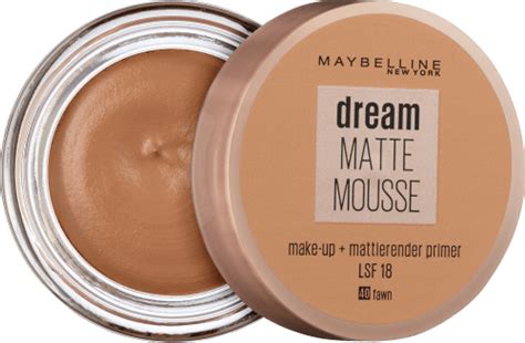 Das einzige was ich nicht so toll finde ist, dass das makeup keine feuchtigkeit spendet. Maybelline New York dream Matte Mousse Make-up, 18 ml | dm.at