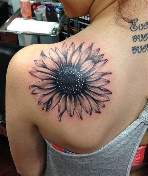 We did not find results for: Back of Shoulder Black and White Floral Sunflower Tattoo Ideas for Women at MyBodiArt.com #g ...