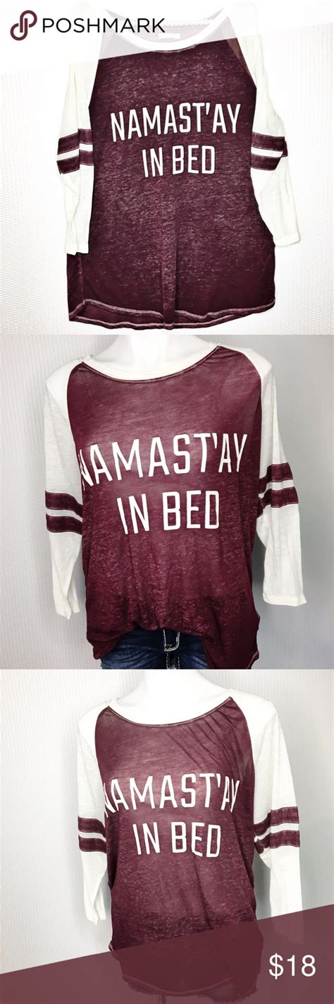 Namast'ay in bed t shirt. Namast'ay in Bed Soft Jersey Shirt OS | Jersey shirt, Soft ...