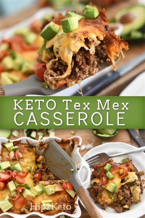 Usually i would add salsa, but instead i added taco seasoning to keep the ground turkey kind of dry since i knew the zucchini would add water to the this is such a delicious low carb enchilada recipe, this enchilada recipe is perfect for diabetics. Keto Tex Mex Hamburger Casserole Easy Dinner Idea | Dinner ...