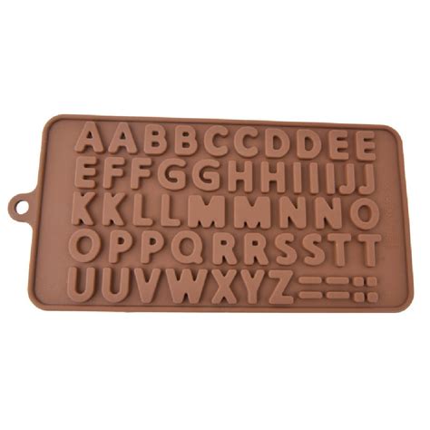 Plantes, animials, mixed shapes, heart, food, human, rectagle Silicone Alphabet Chocolate Mould - Horoeka House LTD