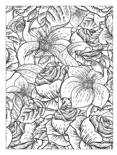 Beautiful coloring pages for your kids ;) related posts. Beautiful Flowers Detailed Floral Designs Coloring Book ...