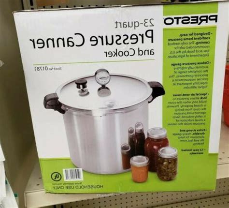 There are some pressure canners that have been designed to help in the process. 23 Quart Pressure Canner Cooker Kitchen Presto Aluminum