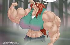 flexing rule34 breasts biceps hyper extreme deletion
