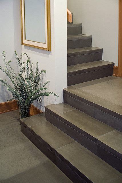 To make our stairs wider, we placed them about a foot out on either side of the stairs. Cast Concrete 24x36 Floor Tile and Stair Treads in ...