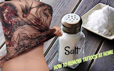 Salt can be used for many purposes, but tattoo removal is definitely not one of them. how to remove tattoos at home - salt | At home tattoo ...