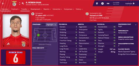 View the player profile of ruben dias (manchester city) on flashscore.com. De 5 grootste talenten van Benfica | Managers United