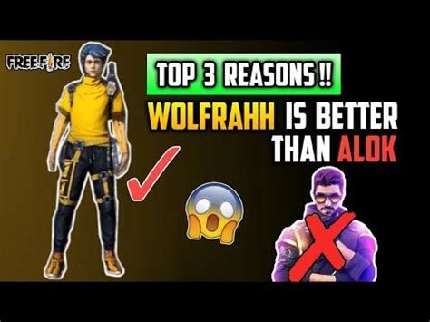 Garena free fire is one of the most popular multiplayer mobile games in the world, closely following pubg mobile. FREE FIRE - REASONS WHY WOLFRAHH CHARACTER IS BETTER THAN ...