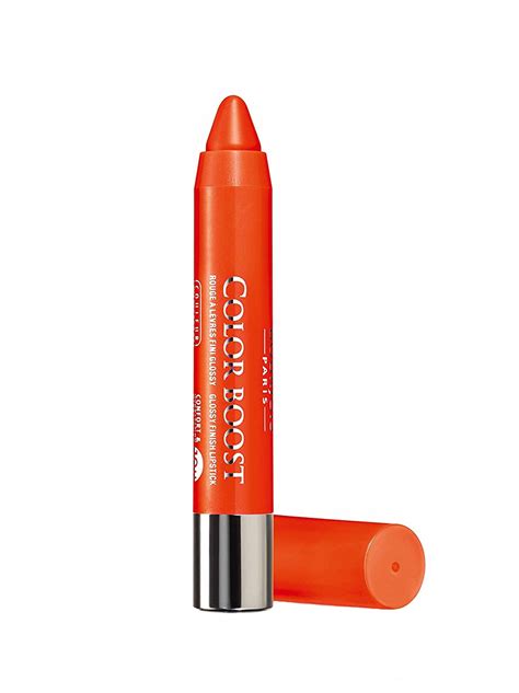 Color boost color drops let you customize your color intensity (1 drop = minimal boost, 5. Bourjois Color Boost Glossy Finish Lipstick 10 Lolli Poppy ...