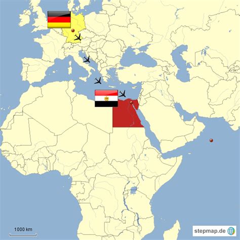 Die weltkarte der reisewarnungen stellt die durchschnittliche reisewarnungen westlicher aussenministerien dar. StepMap - Urlaubsreise nach Ägypten - Landkarte für ...