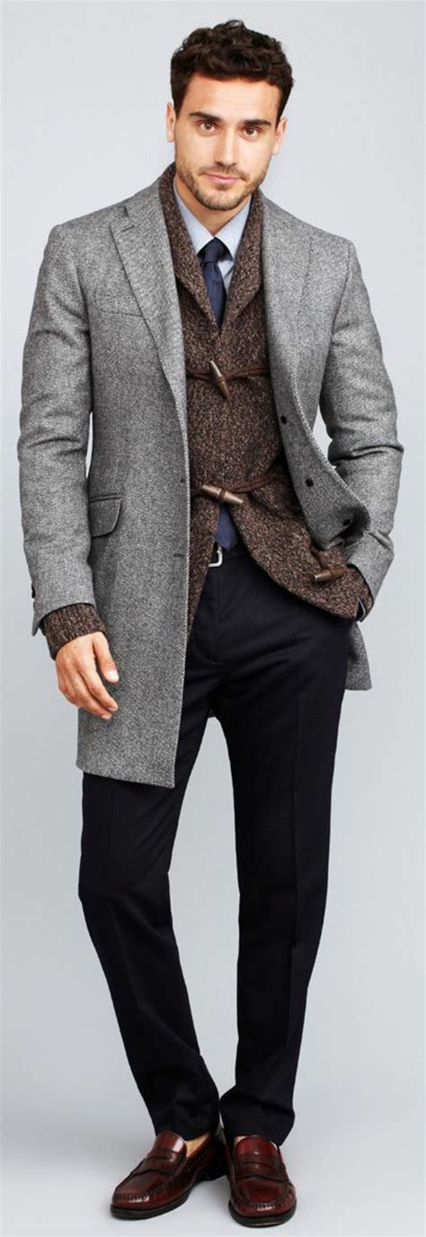 Manteaux long gothique pour homme en tissus effet cuir vieilli. manteau homme gris,Duffle coat gris long manteau blouson ...