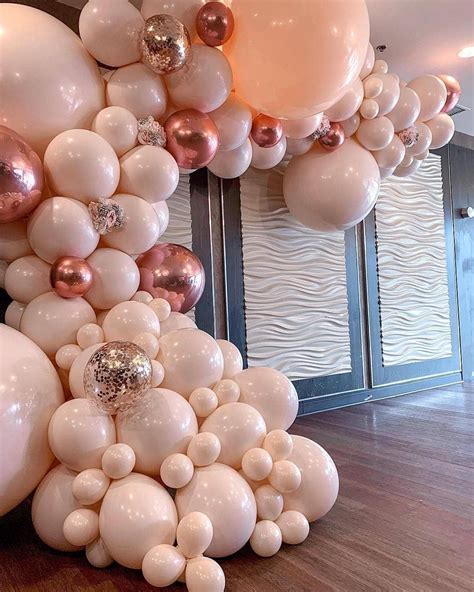 Maybe you would like to learn more about one of these? Beautiful balloon arch in blush and rose gold. | Gold ...