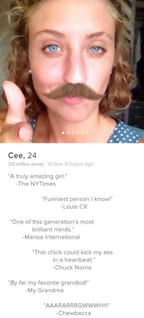 You can continue with the signup process once that amount of time has passed. Tinder Profiles That Are Both Confusing And Hilarious (20 ...