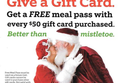 Referring to its outstanding gift cards, souplantation said: Souplantation Gift Card for the Holidays! FREE Meal Pass ...