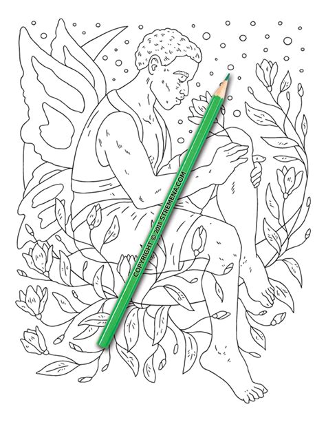 A cute unicorn on the abstract floral background image for relaxing activity. Printable Adult Coloring Pages: Mythical Fairy Creatures ...