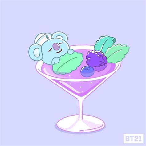 Yuk kenalan dengan 8 karakter bt21 yang menggemaskan ini. ‪Koala-tea bath time💬 #KOYA #BT21‬ | Wallpaper lucu ...