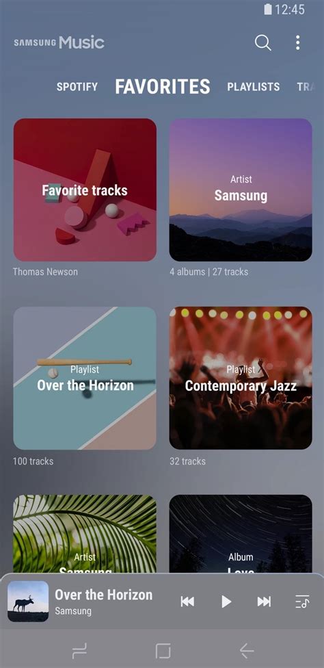 It hides the status bar, because that's samsung's thing these days. Samsung Music new redesign with Spotify tab now available ...