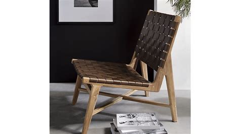 Taj leather strap dining chair. Taj Leather Strap Chair + Reviews | Crate and Barrel ...