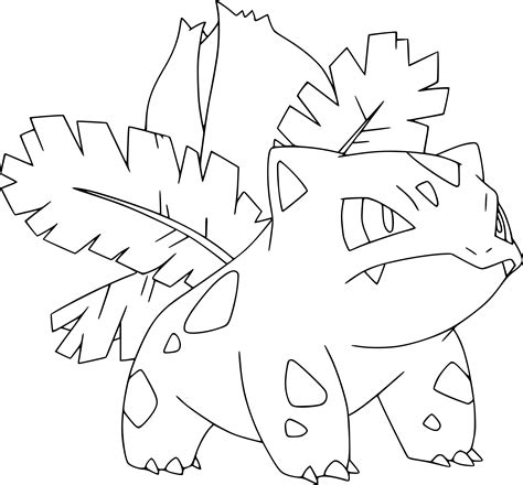 Coloriage pokemon gratuit à imprimer. Coloriage Herbizarre Pokemon à imprimer