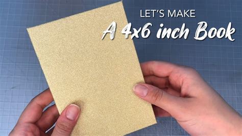 8.5x11 window cover photo book. LET'S MAKE a 4x6 inch book - YouTube