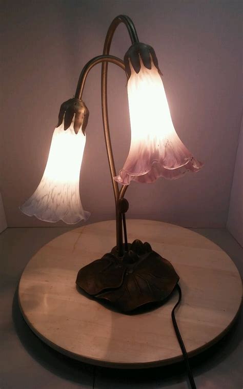 Maybe you would like to learn more about one of these? TIFFANY Style Lamp With Pink and White Tulip Glass Shades ...