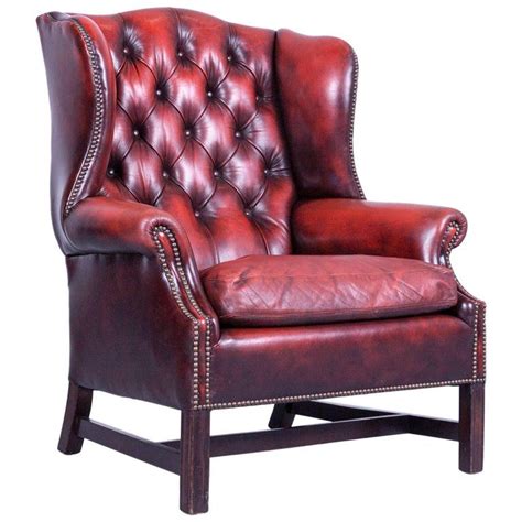 Every leather chesterfield chair from timeless chesterfields is built in our uk workshop by expert craftspeople with over 35 years in the industry. Chesterfield Armchair Oxblood Red Leather Buttoned Vintage ...