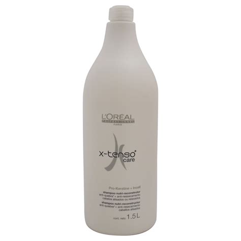 The travel friendly bottle can be carried around with ease. L'Oreal X-Tenso Care Shampoo