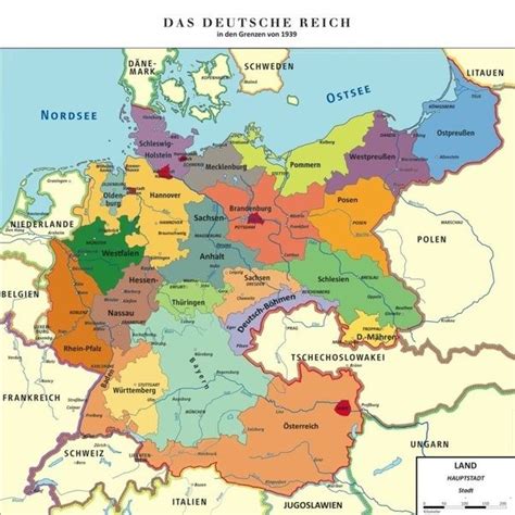 Deutschland ist ein wichtiger schauplatz des beginnenden kalten krieges. 1933 Deutschland Karte / Deutsches Reich 1933 Bis 1945 Ura ...