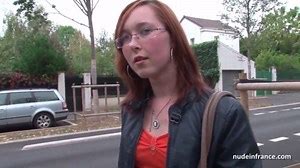 Young French redhead hard analized with her nice small tits