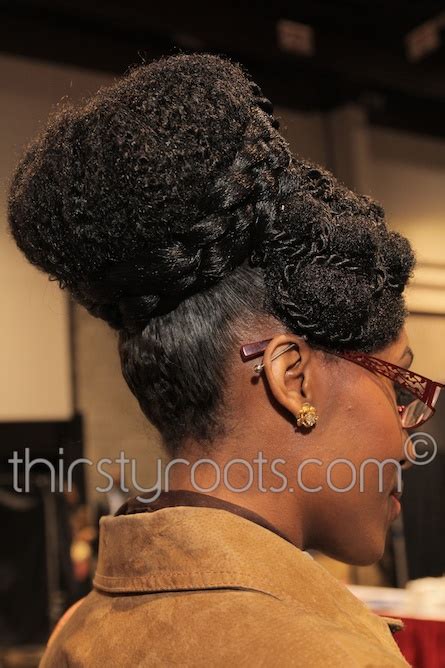 Because of its strong curl and tendency towards dryness, african american hair can seem to be very difficult to grow to great lengths. French Braided Bun Hairstyle