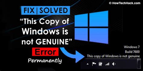 Windows is not genuine your computer might be running a counterfeit copy of windows. How to Fix "This Copy of Windows is not Genuine ...