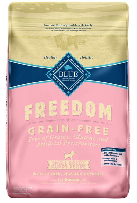 The blue freedom range of puppy foods is uniquely focused on ensuring each and every one of our puppies gets all the required nutrients for growing up big and strong while cutting out potential allergens. Blue Buffalo Freedom Grain Free Natural Puppy Dry Dog Food ...