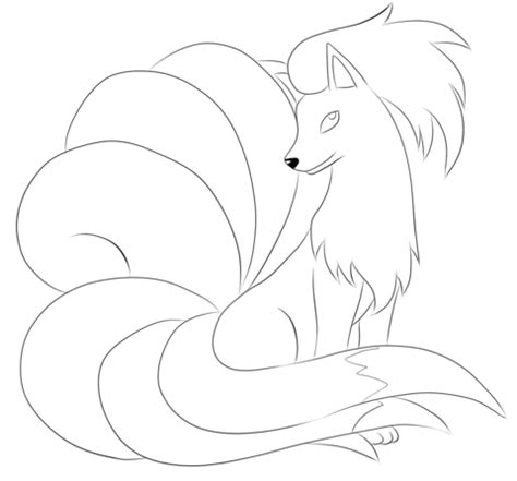 Didn't realize it until i was about to release her for some reason, every vulpix i encounter looks. Ninetales Coloring page | Horse coloring pages, Pokemon ...
