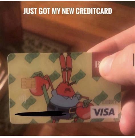 Personal credit cards from visa® at first national bank of omaha deliver low rates and rewards, and a credit card to rebuild your credit. Mr Krabs Credit Card - Mr Krabs Credit Card Encyclopedia Spongebobia Fandom / On the upper side ...
