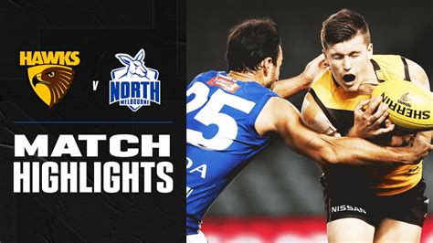 North melbourne video highlights are collected in the media tab for the most popular matches as soon as video appear on video hosting sites like youtube or dailymotion. Hawthorn v North Melbourne Highlights | Round 4, 2020 ...