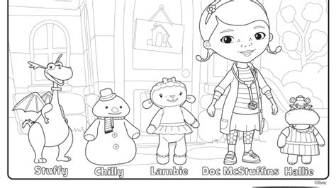 Characters, coloring pages, disney junior, doc mcstuffins, dragon, kindergarten, printable, stuffy, the previous post :toy story 3 tyrannosaurus coloring pages for kids.print out disney junior doc mcstuffins hallie the hippo coloring pages for kids.disney junior cartoon doc mcstuffins. Doc's Magic Stethoscope | Coloring Pages | Disney Junior