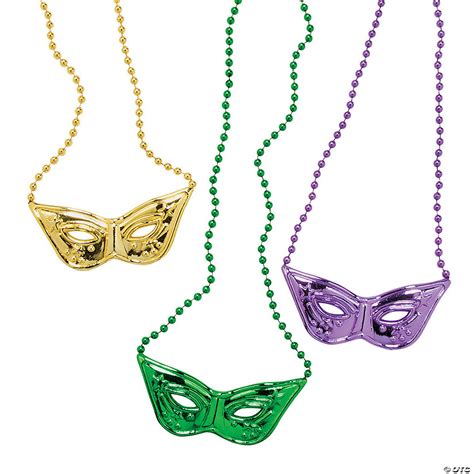 Whether you're heading to the french quarter or celebrating at home, find the purple, green & gold beads for an unforgettable mardi. Mardi Gras Beads with Masquerade Mask | Oriental Trading