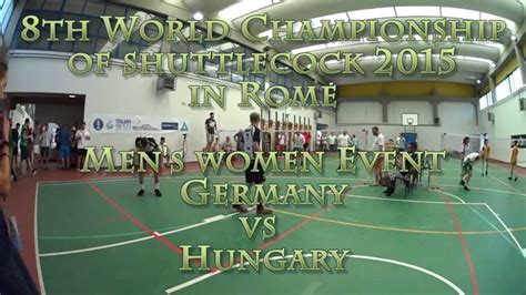 Hungary went to the 1954 world cup in switzerland as firm favourites; men's double: Germany vs Hungary 5th place 8th World ...