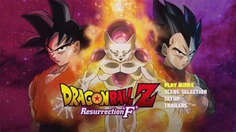 Resurrection 'f' (2015) and dragon ball super: Dragon Ball Z: Fukkatsu no F MENU DVD HD 2015 - YouTube