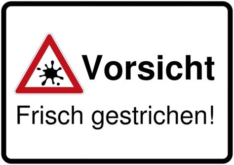 Im bayerischen warngau schaufeln anwohner sc. Schild selbst drucken: Frisch gestrichen