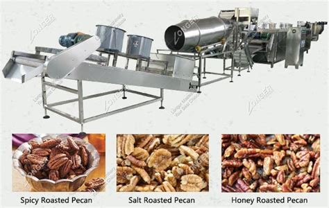 Fruit processing and drying line. Fully Automatic Pecan Roasting Machine Processing Line 200 ...