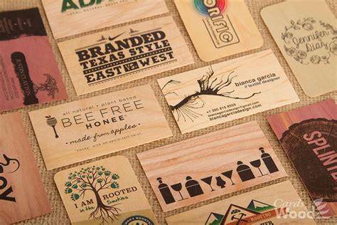 Asap pun akan menjadi hitam. Wooden Business Cards : 5 perfectly carved wooden business ...