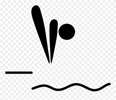 He is the only male & the second diver in olympic history to sweep the diving events in consecutive olympic games. Popular Images - Pictogram Diving Clipart (#373632 ...