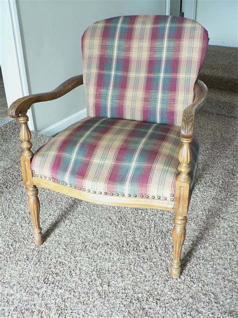 I am considering reupholstering an old couch with the same style arms. For the Love of it: Antique Chevron Reupholstered Arm Chair