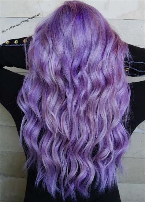 However, if they hope to combine purple color with an ombre or panelling technique, you can use their base shade as a guide to determine which level of violet will suit. 50 Lovely Purple & Lavender Hair Colors - Purple Hair ...