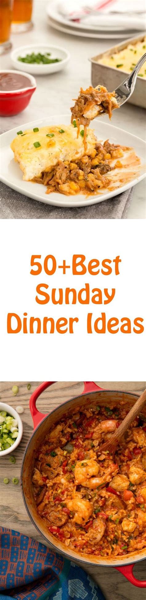 Vegetables are cooked in a flavorful broth while chickpeas add protein. 50+ Best Sunday Dinner Ideas For Two or Family | Easy ...