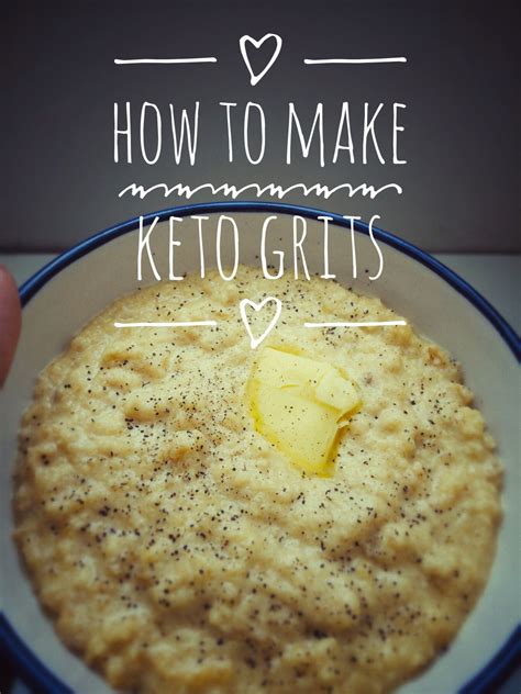 Topped with gooey, melted cheese? How to Make Low Carb Grits | Keto recipes easy, Keto ...