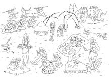 7 malvorlage einhorn mia und ich. Ausmalbilder Steinzeit Höhlenmenschen für Kinder