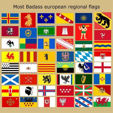Download free vector files, icons, wallpapers each flag has a description and it is also indicated which colours are used and what the original. Most Badass European Regional Flags : europe